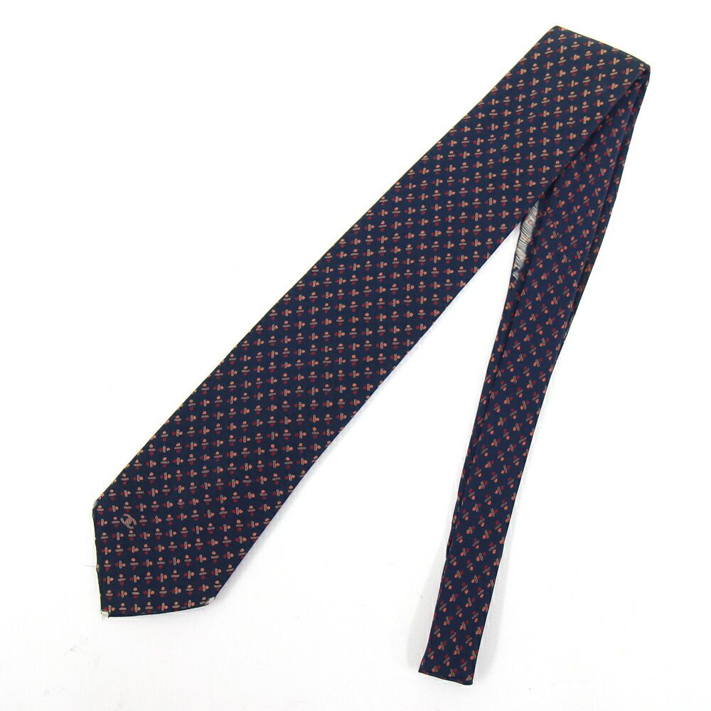 楽天市場】シャネル ネクタイ ネイビー シルク100％ 中古 メンズ 男性