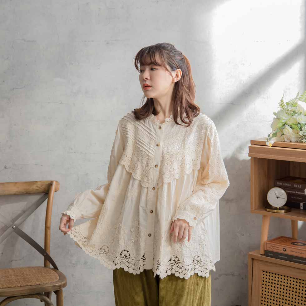 楽天市場】【完売御礼】 ブラウス 長袖 【 生成り きなり色 エクリュ