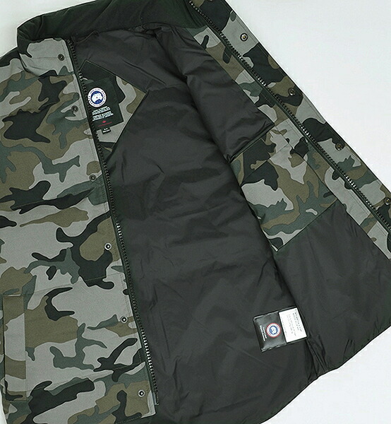 楽天市場】カナダグース ギャルソンベスト カモフラージュプリント