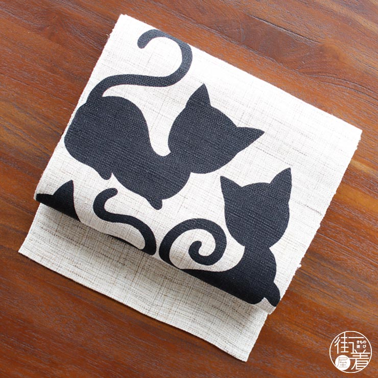 楽天市場】＼2点で3％OFFクーポン／[本麻] 夏名古屋帯 くるんと尻尾の