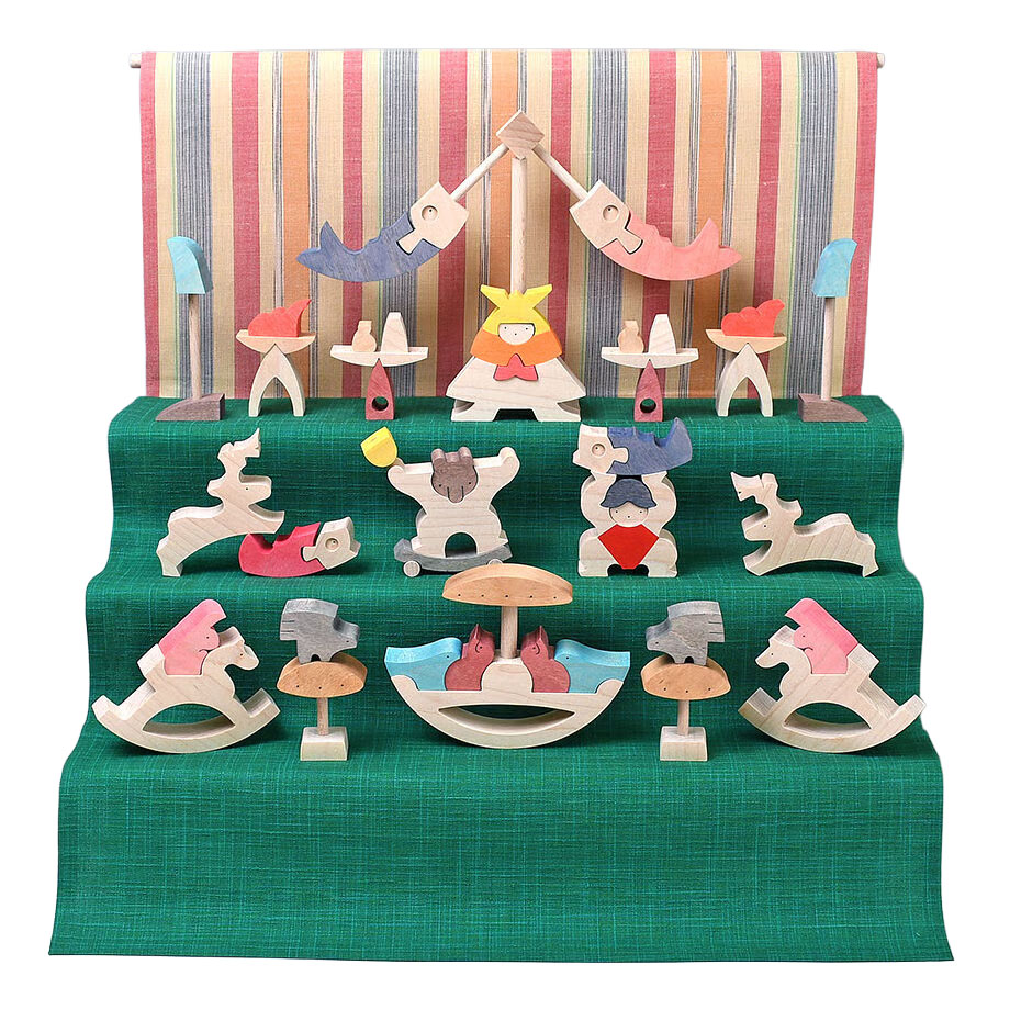 楽天市場】小黒三郎・鯉武者と金太 【今なら旧価格】 節句人形 組み木