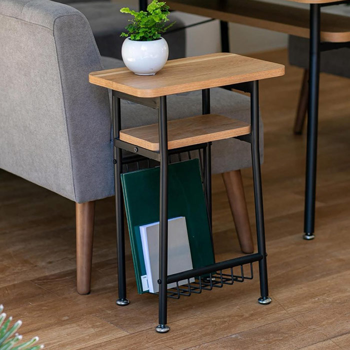 楽天市場】[レビュー特典]サイドテーブル マガジンラック おしゃれ 幅