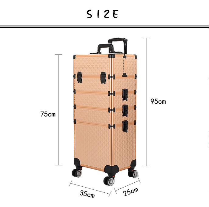 楽天市場】メイクボックス プロ キャリーケース 大容量 メイクキャリー