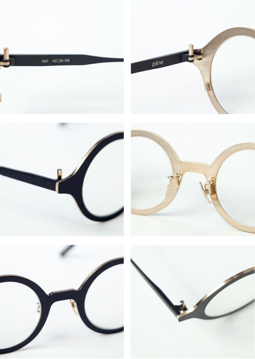 楽天市場】pine パイン 1041 チタン製 ラウンドフレーム 丸メガネ 日本