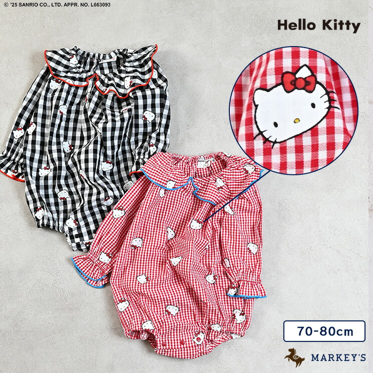 楽天市場】【MORE SALE／30%OFF】【別注】Hello Kitty フリル襟ロンパ