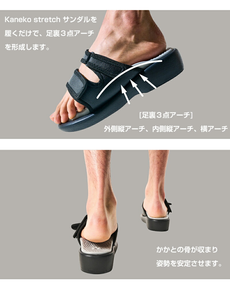 楽天市場】TVで紹介 兼子ただし 美姿勢 足裏ストレッチサンダル Kaneko