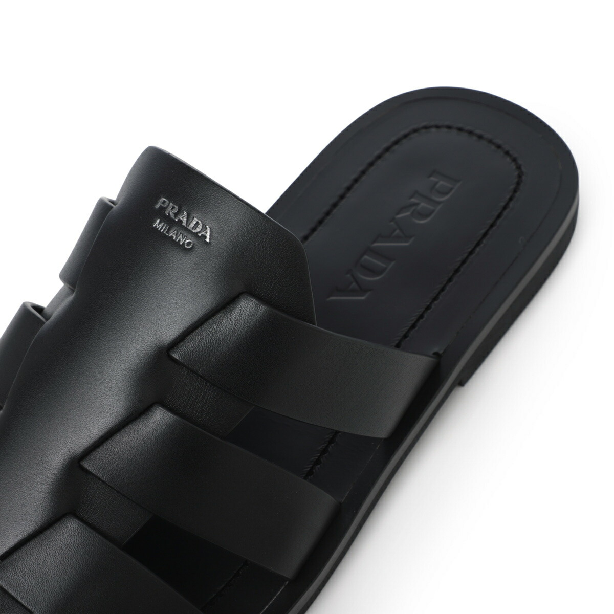 楽天市場】プラダ PRADA サンダル ミュール ブラック メンズ 大きい