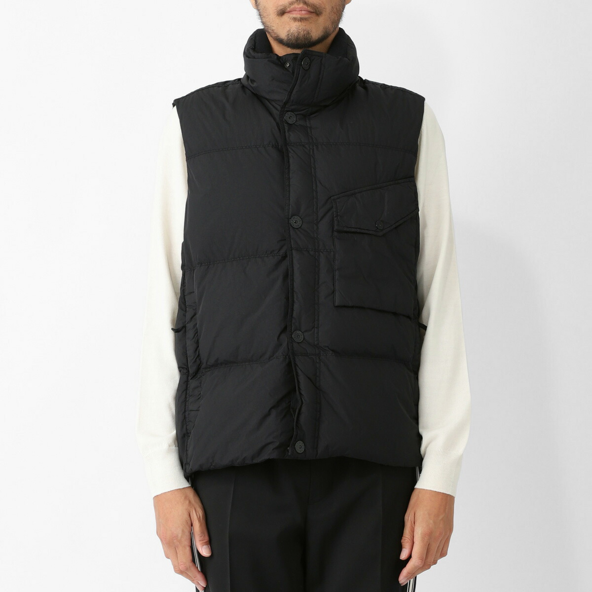 楽天市場】ストーンアイランド STONE ISLAND ダウンベスト ブラック