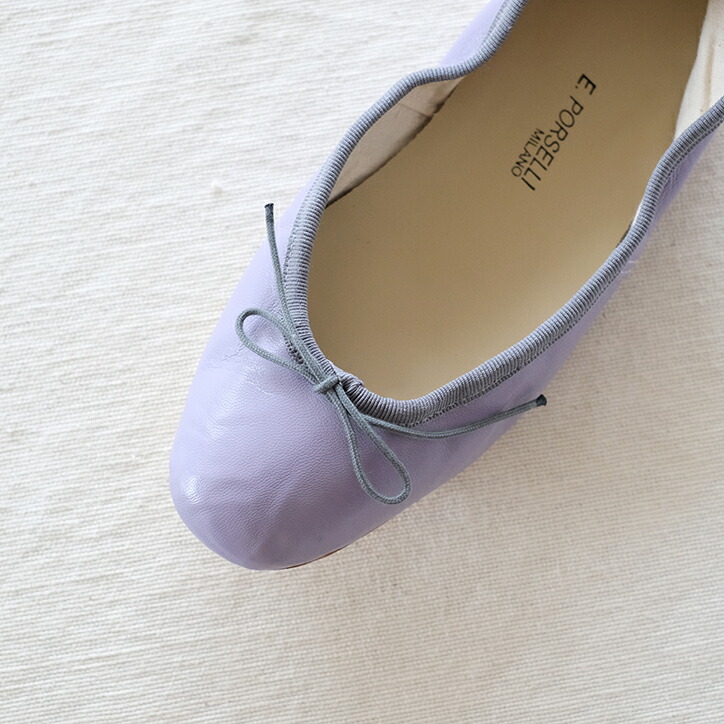 楽天市場】PORSELLI ポルセリ バレエシューズ レディース ラベンダー