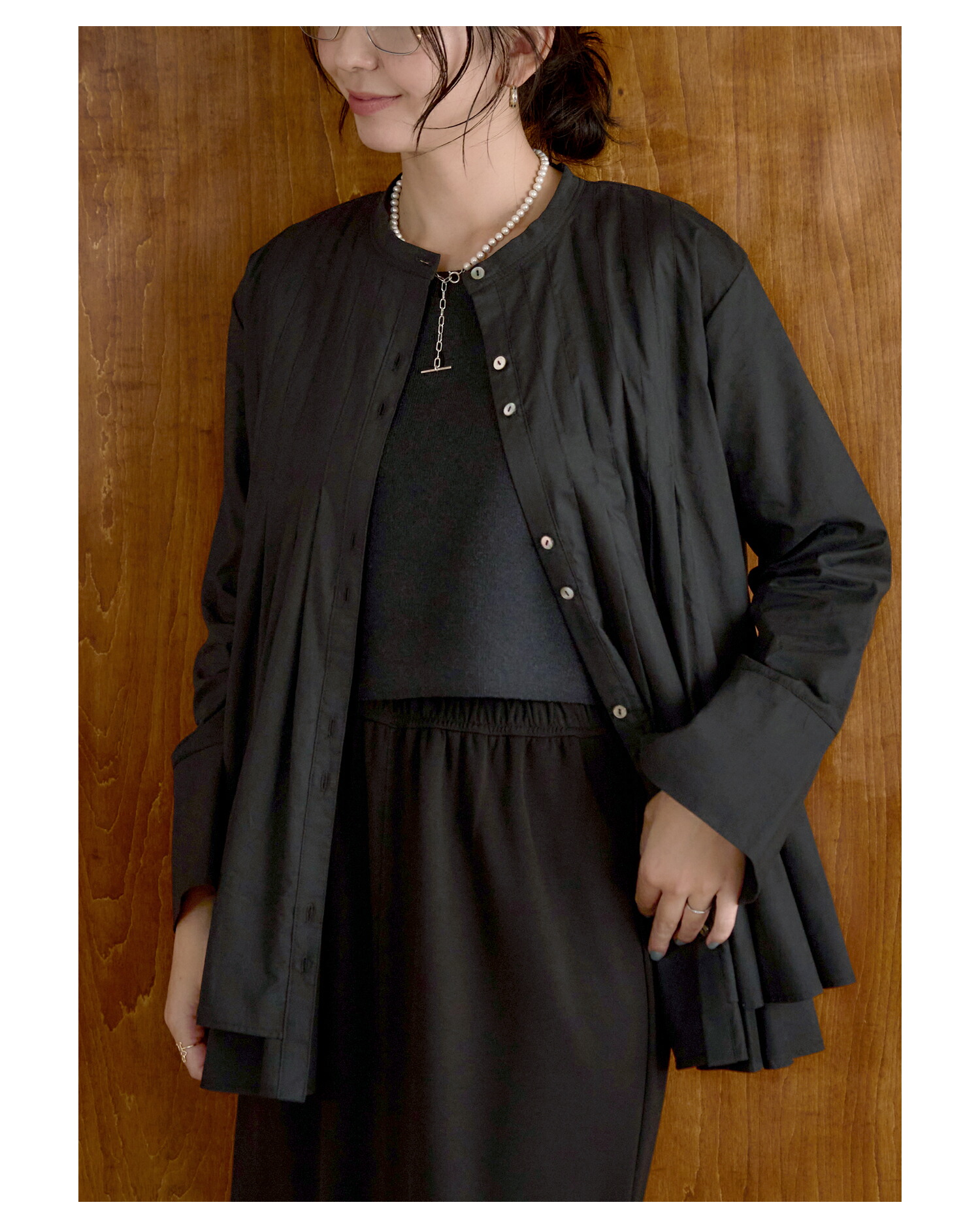 楽天市場】SHIORI×MERI ニットベスト＆フレアーブラウス : MERI