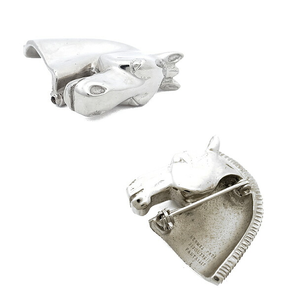 楽天市場】【緑屋質屋】エルメス ホース(馬) ブローチ【中古】 : 質 緑屋