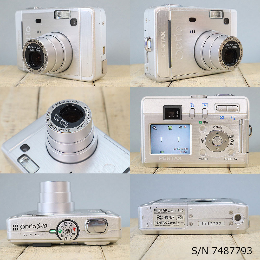 楽天市場】【中古】[作動確認済 返品保証] PENTAX Optio S40 S/N