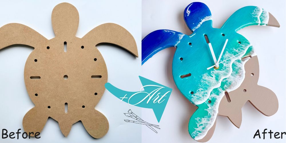 楽天市場】時計盤 人気の ホヌ MDF DIY 手作り 着色可能 エポキシ