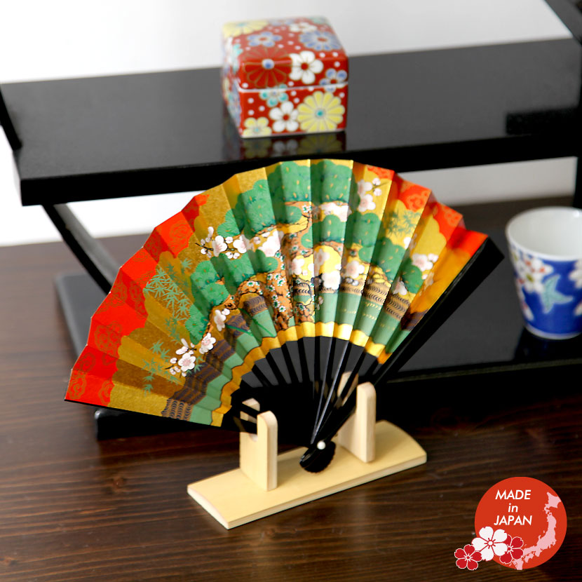 純銀 額 扇 4.5号 松竹梅 純銀 扇4.5号(松竹梅) - TAKEHIKO - 武比古