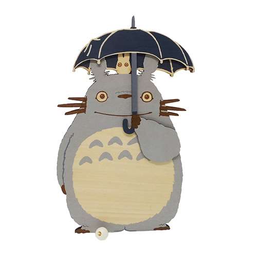 楽天市場】木製壁掛けプーリーオルゴール 傘を持った大トトロ となりの
