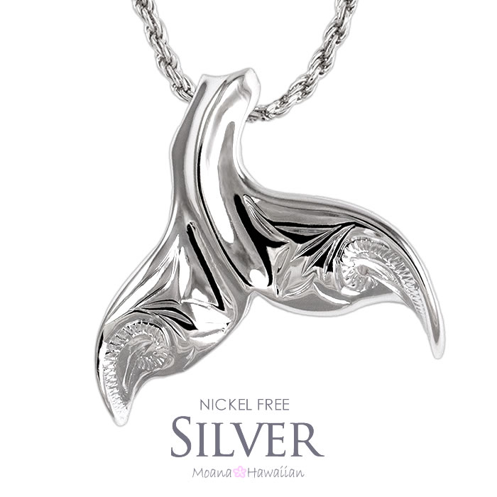 楽天市場】クジラ 尻尾 ネックレス ハワイアンジュエリー ネックレス