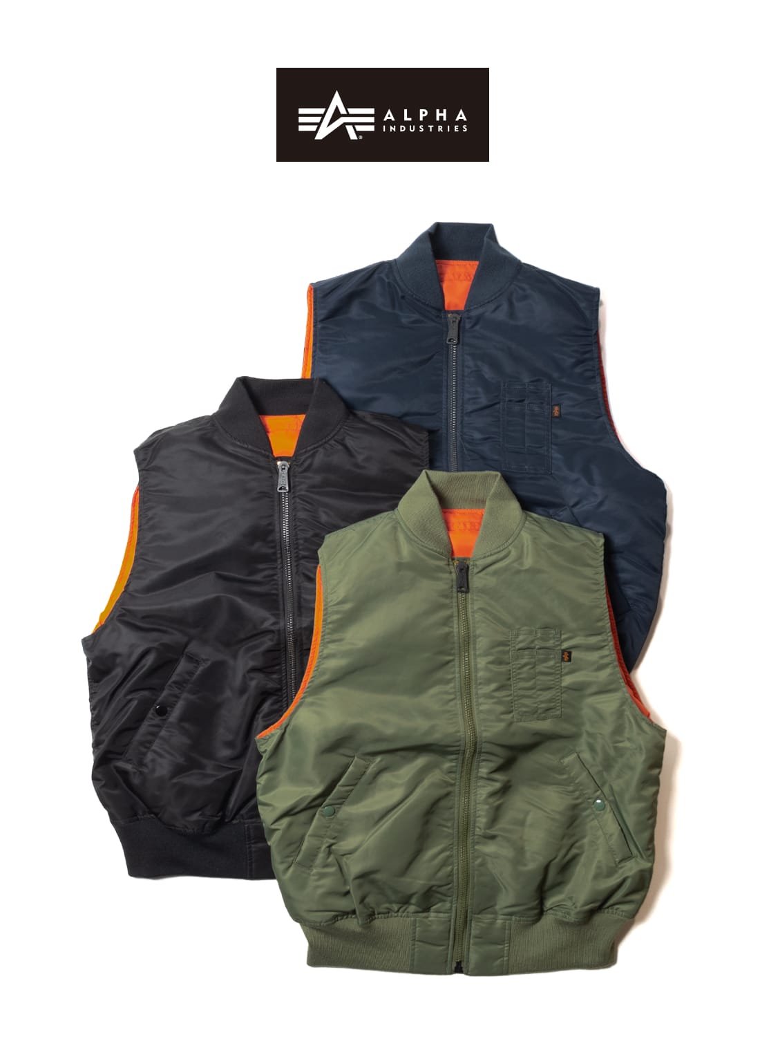 楽天市場】【39%OFFクーポン対象】ALPHA(アルファ)MA-1 DOWN VEST(MA-1