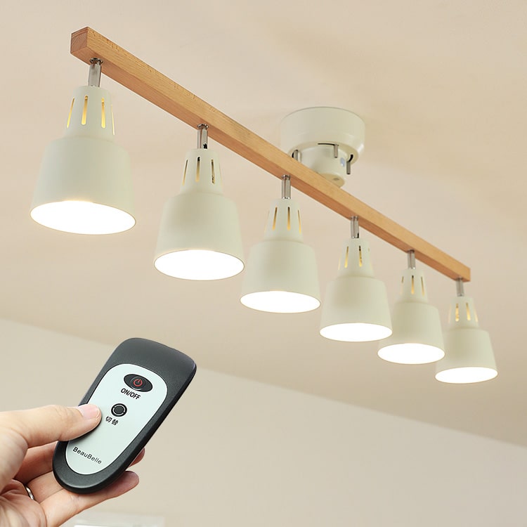 楽天市場】シーリングライト 6灯 ライトリー リモコン付き おしゃれ