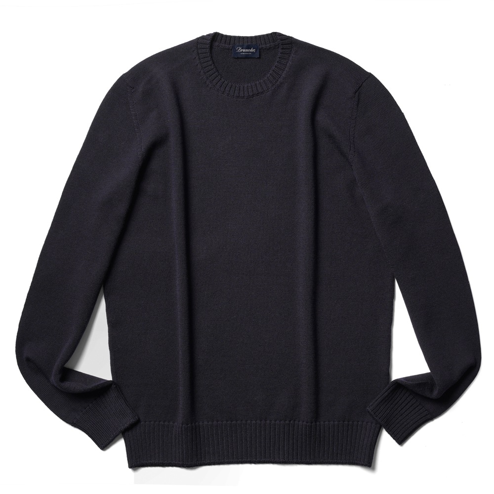 楽天市場】ドルモア DRUMOHR ニット クルーネック ミドルゲージ M103