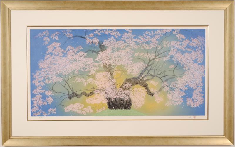 楽天市場】中島千波 醍醐桜 桜 絵画 和風 岡山県真庭郡落合町 日本画家