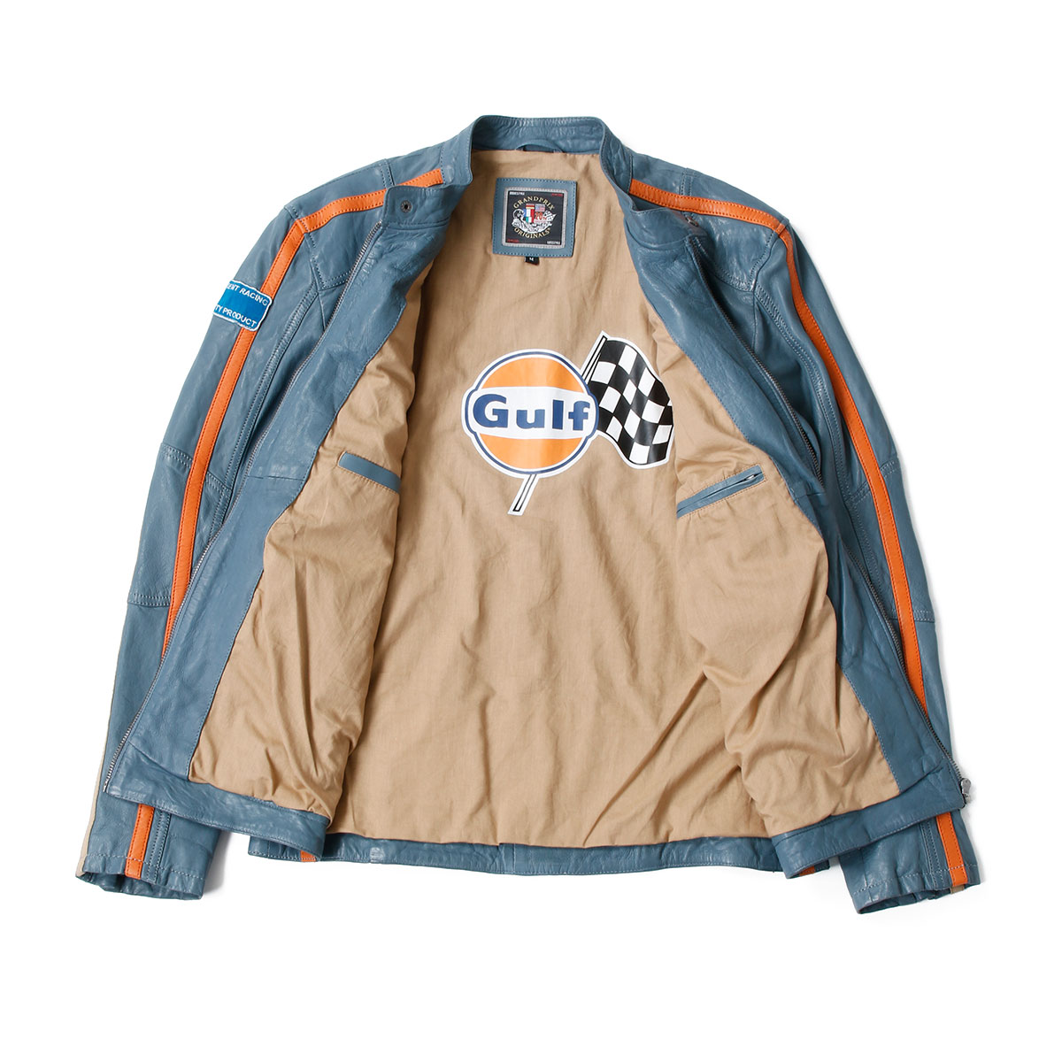 楽天市場】ガルフ アウター クラシック レーシング レザー ジャケット