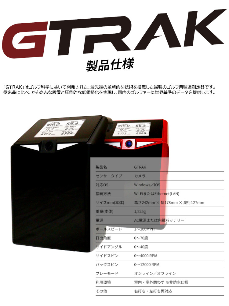 楽天市場】【メーカー取り寄せ品】GPRO GTRAK ジープロ ジートラック