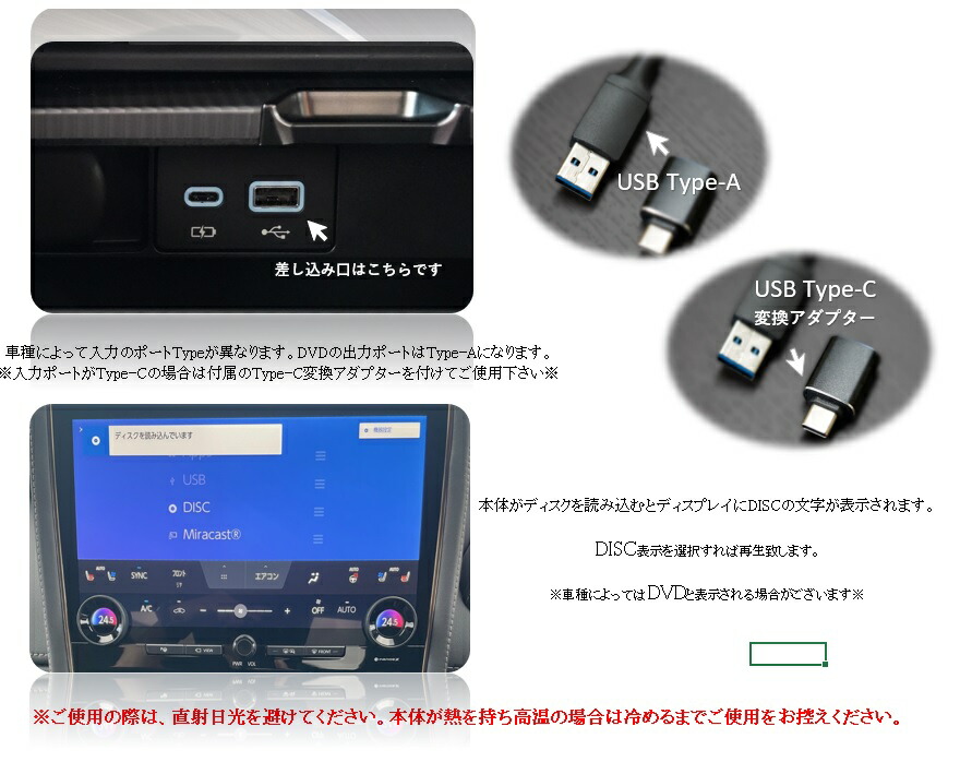 楽天市場】シエンタ DVD/CDプレイヤー 車載用dvd 純正 10.5インチ