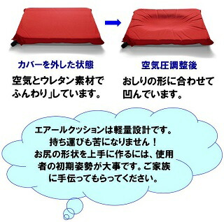 楽天市場】車椅子 クッション 車椅子用クッション エアールクッション