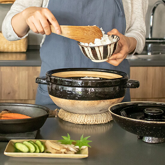 楽天市場】【公式限定 3点セット商品】 長谷園 かまどさん三合炊き 陶