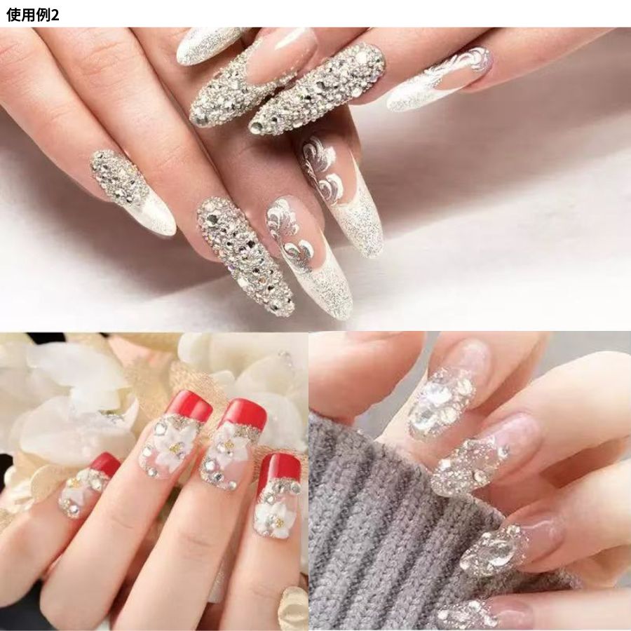 楽天市場】ラインストーン ネイルパーツ アクリルストーン 約1440粒 V