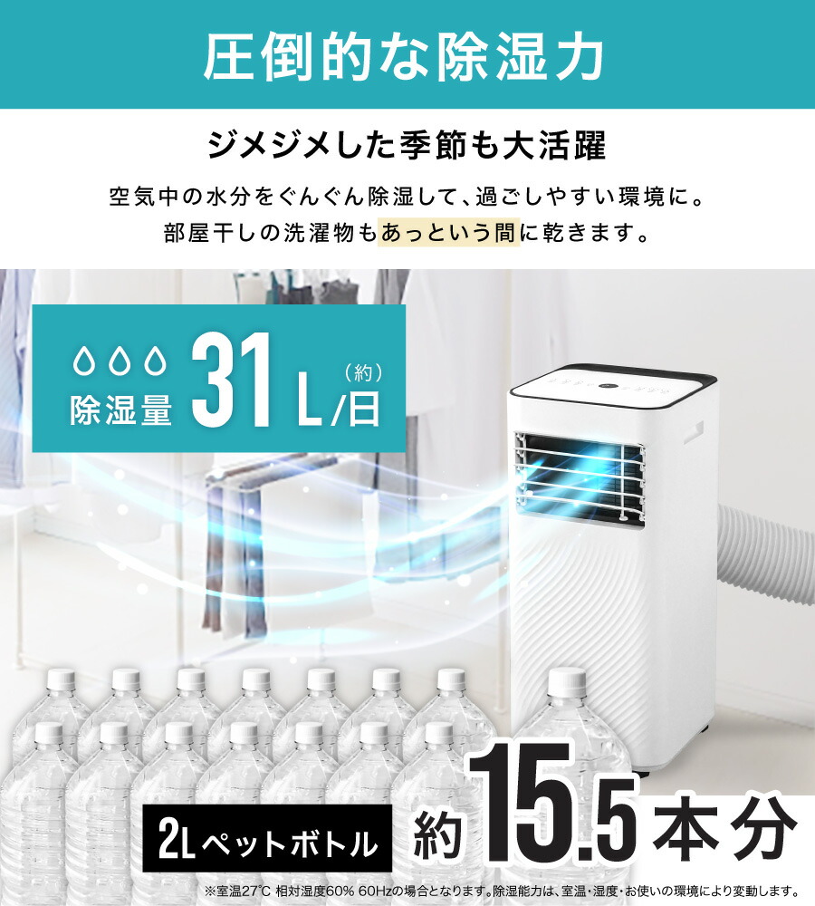 楽天市場】スポットクーラー 4way 8～13畳 温風 冷風 送風 除湿 工事