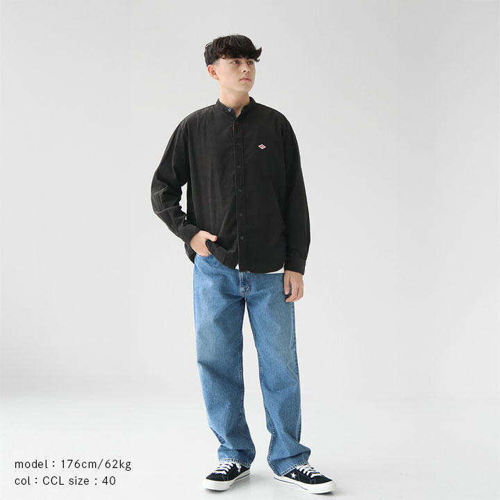 楽天市場】DANTON(ダントン) メンズ コーデュロイ バンドカラーシャツ