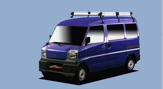 楽天市場】□TUFREQ ルーフキャリア ミニキャブ U61V/U62V ハイルーフ
