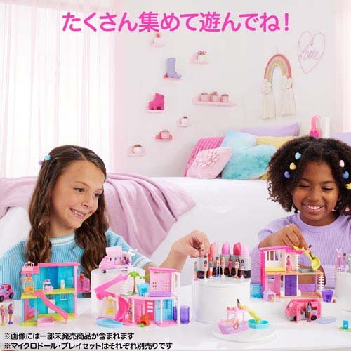 楽天市場】ミニバービーランド ドリームプレーン マイクロドール1体付