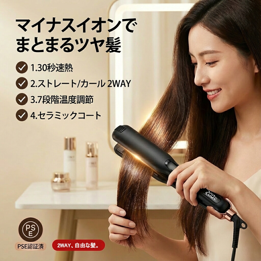 楽天市場】セラミックプレート ヘアアイロンの通販