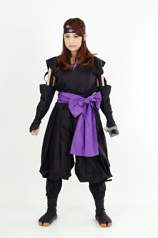 楽天市場】くノ一（くの一・女忍者）装束（黒・紫） ≪ 忍者 NINJA に