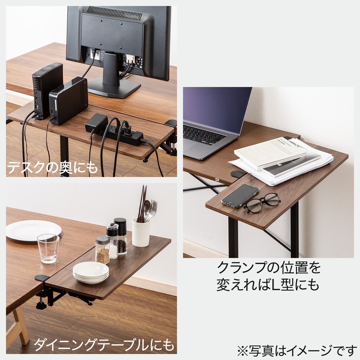 楽天市場】拡張デスク(ミドルブラウン YK01) ニトリ 【玄関先迄納品