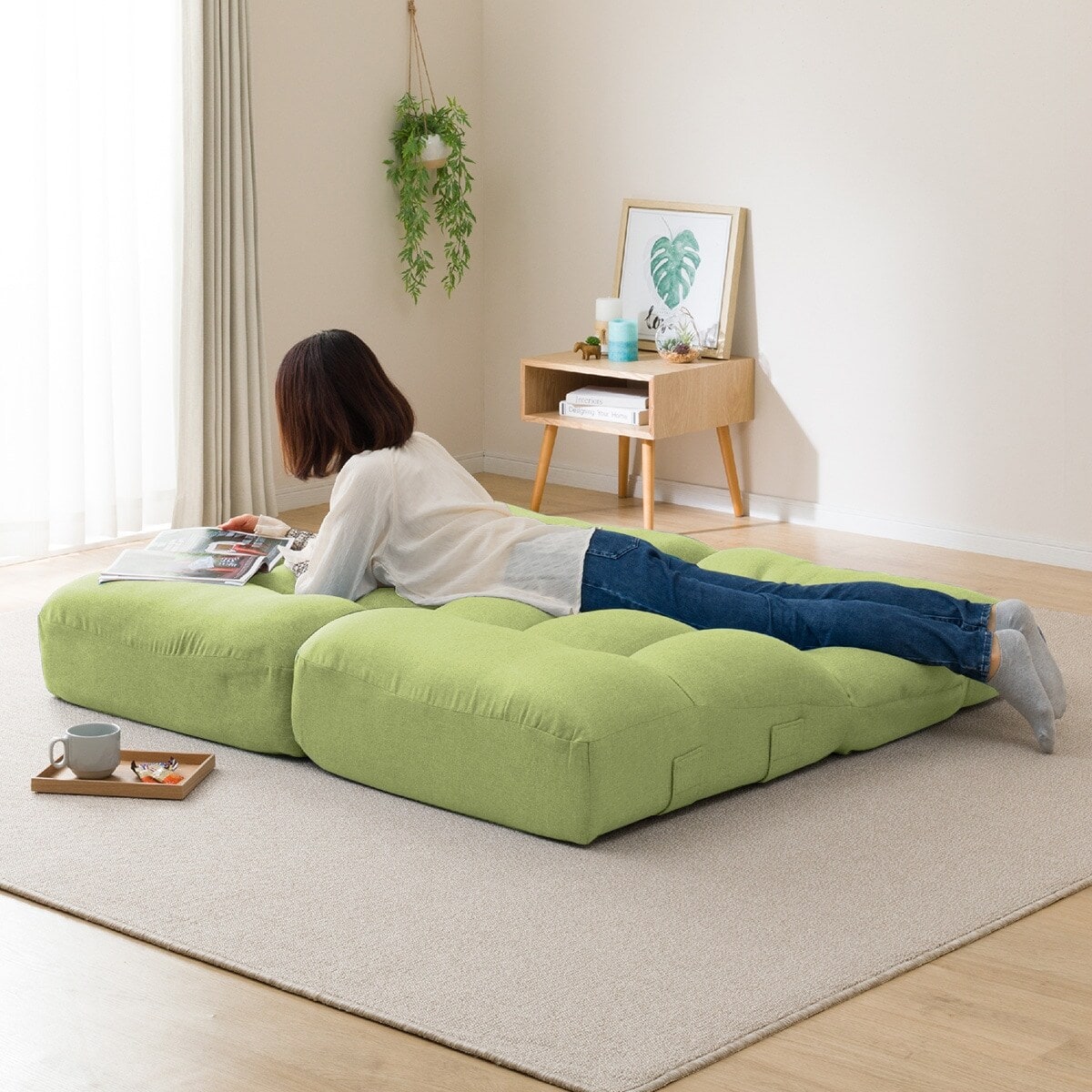 楽天市場】つながるワイドポケットコイル座イス(ロダワイド)【玄関先迄