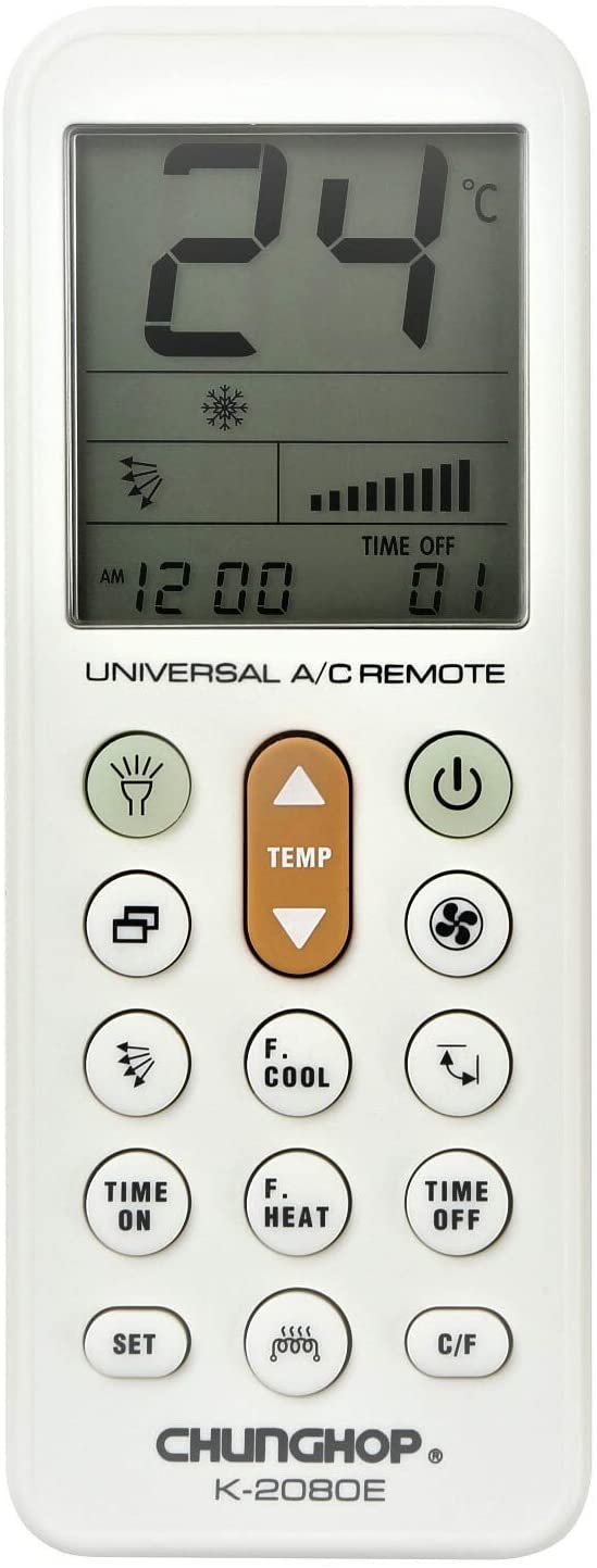 楽天市場】エアコンリモコン 汎用 chunghop K-2080E 日本語説明書付き
