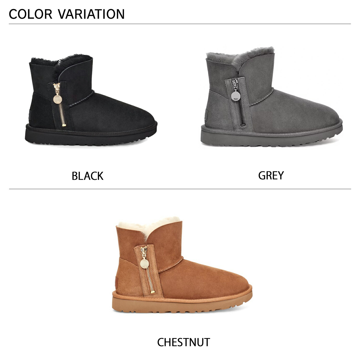 楽天市場】UGG BAILEY ZIP MINI アグ ブーツ ムートンブーツ ベイリー