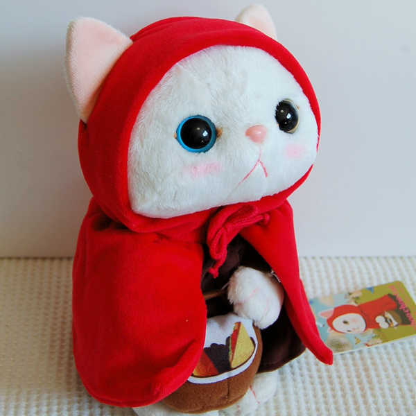 楽天市場】Choo choo本舗 猫のぬいぐるみ 赤ずきんちゃん Mサイズ ネコ