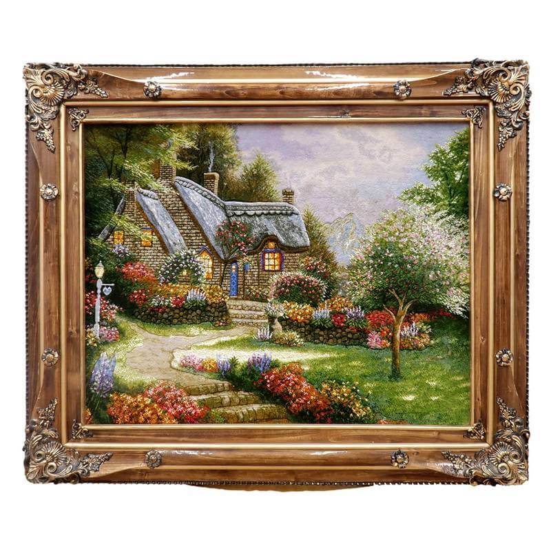 楽天市場】ペルシャ絨毯 イラン・タブリーズ 絵画 122×102cm（額縁込