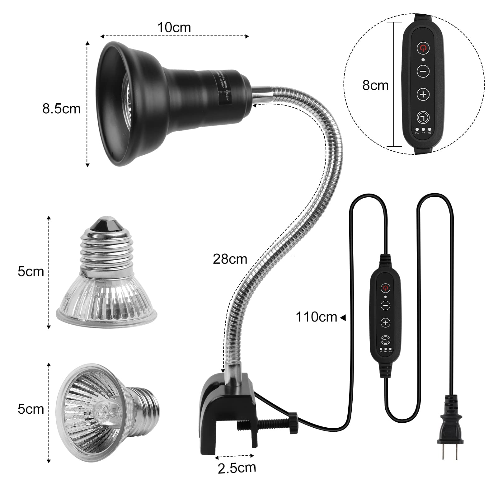 楽天市場】「一年保証」爬虫類 ライト 紫外線ライト バスキングライト