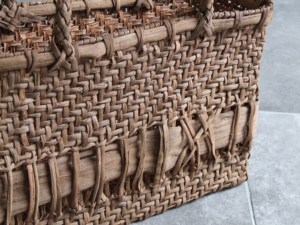 楽天市場】純国産 山葡萄かごバッグ 5mm極細網代編み 極太ひご