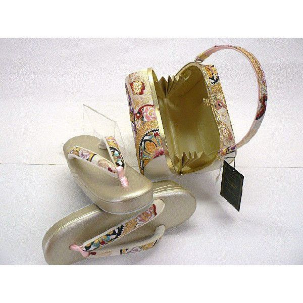 楽天市場】西陣正絹袋帯使用・草履バックセット・No.71 : きもの