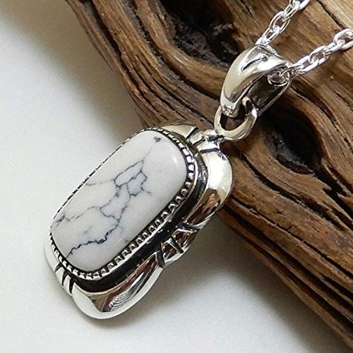 楽天市場】ヘッドのみ ホワイト ターコイズ メンズ シルバーネックレス