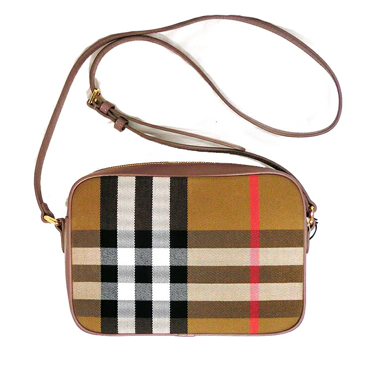 楽天市場】バーバリー ショルダーバッグ BURBERRY レザー チェック LL