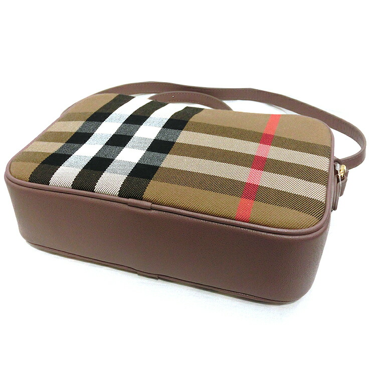 楽天市場】バーバリー ショルダーバッグ BURBERRY レザー チェック LL