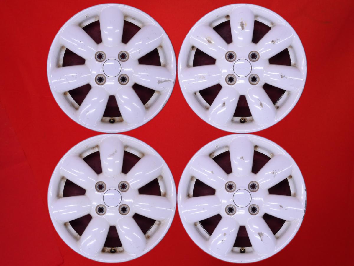 4本 送料無料 ララパーム フ*ュ様 LAPIN 14インチ ホワイトホイール