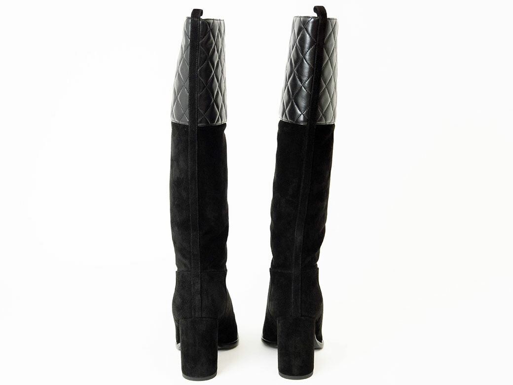 楽天市場】シャネル CHANEL ブーツ ロングブーツ 36 23cm ココ